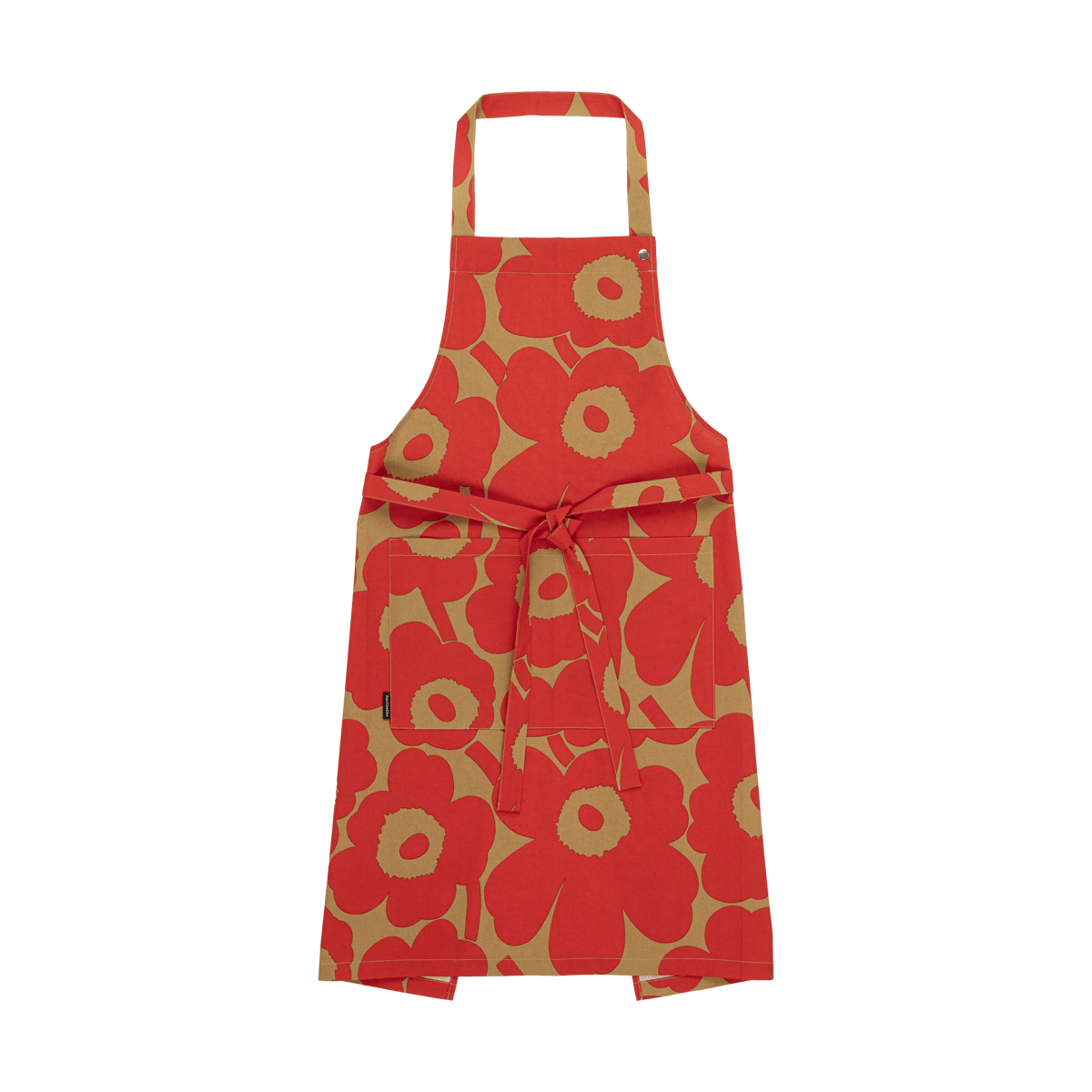 Marimekko Pieni Unikko esiliina Brown-red