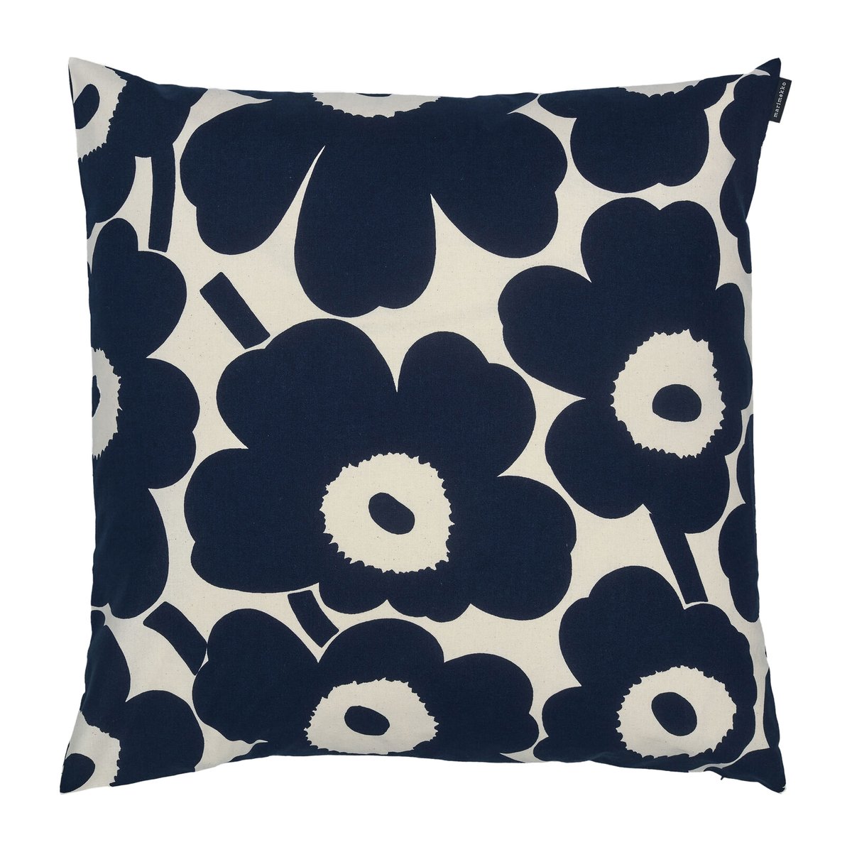 Marimekko Pieni Unikko -tyynynpäällinen 50 x 50 cm Tummansininen-cotton