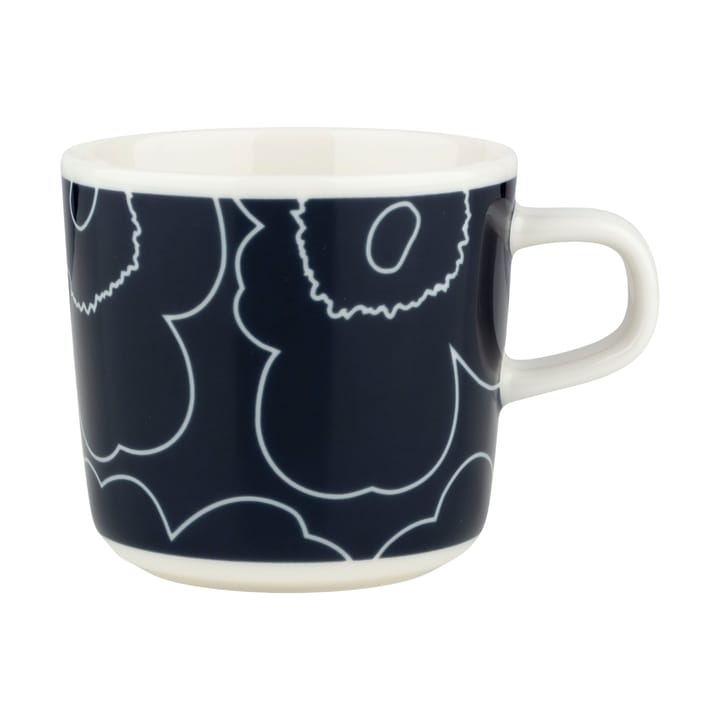 Piirto Unikko kahvikuppi 20 cl, White-dark blue Marimekko