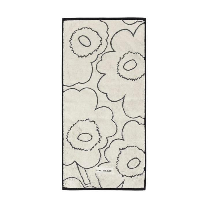 Piirto Unikko pyyhe 50x100 cm - Ivory-black - Marimekko