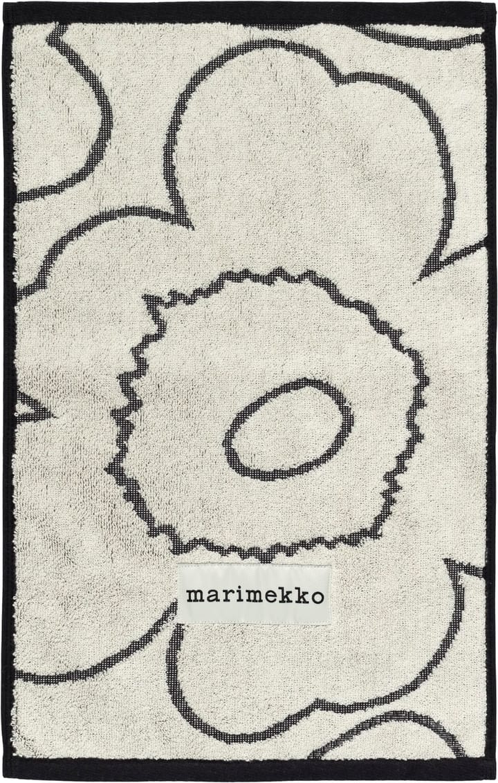 Piirto Unikko vieraspyyhe 30x50 cm - Ivory-black - Marimekko