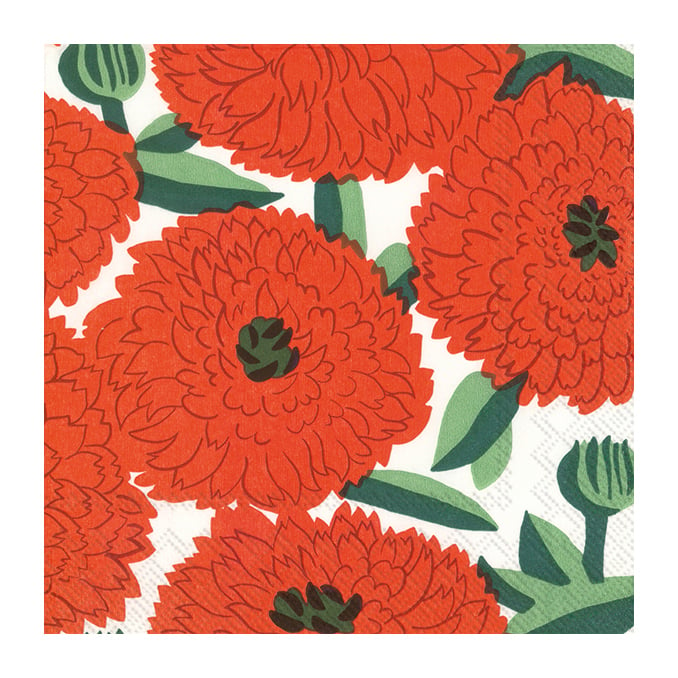 Marimekko Primavera servetti 33 x 33 cm 20-pakkaus Punainen