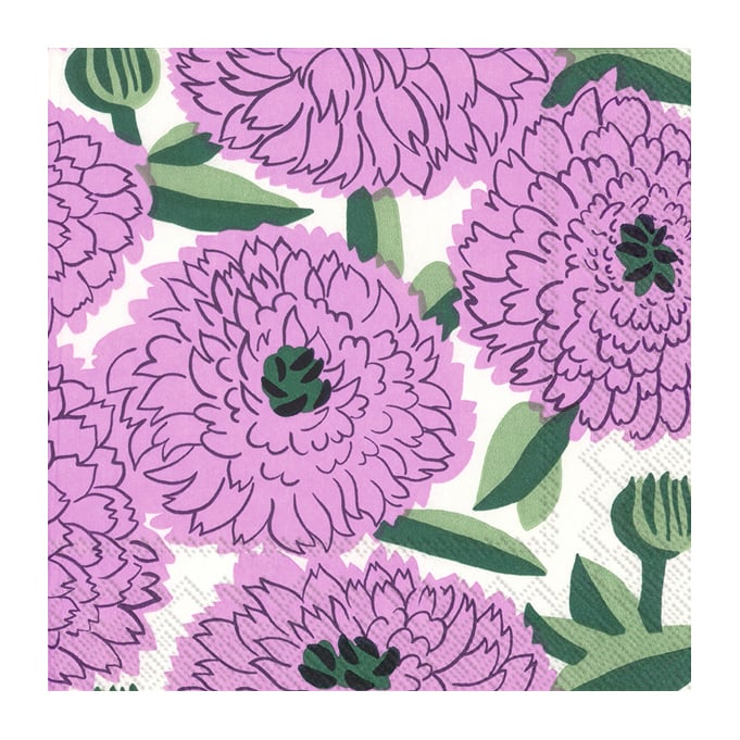 Marimekko Primavera servetti 33 x 33 cm 20-pakkaus Violetti