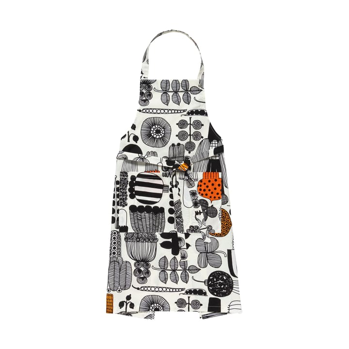 Puutarhurin parhaat -esiliina - White-black-orange - Marimekko