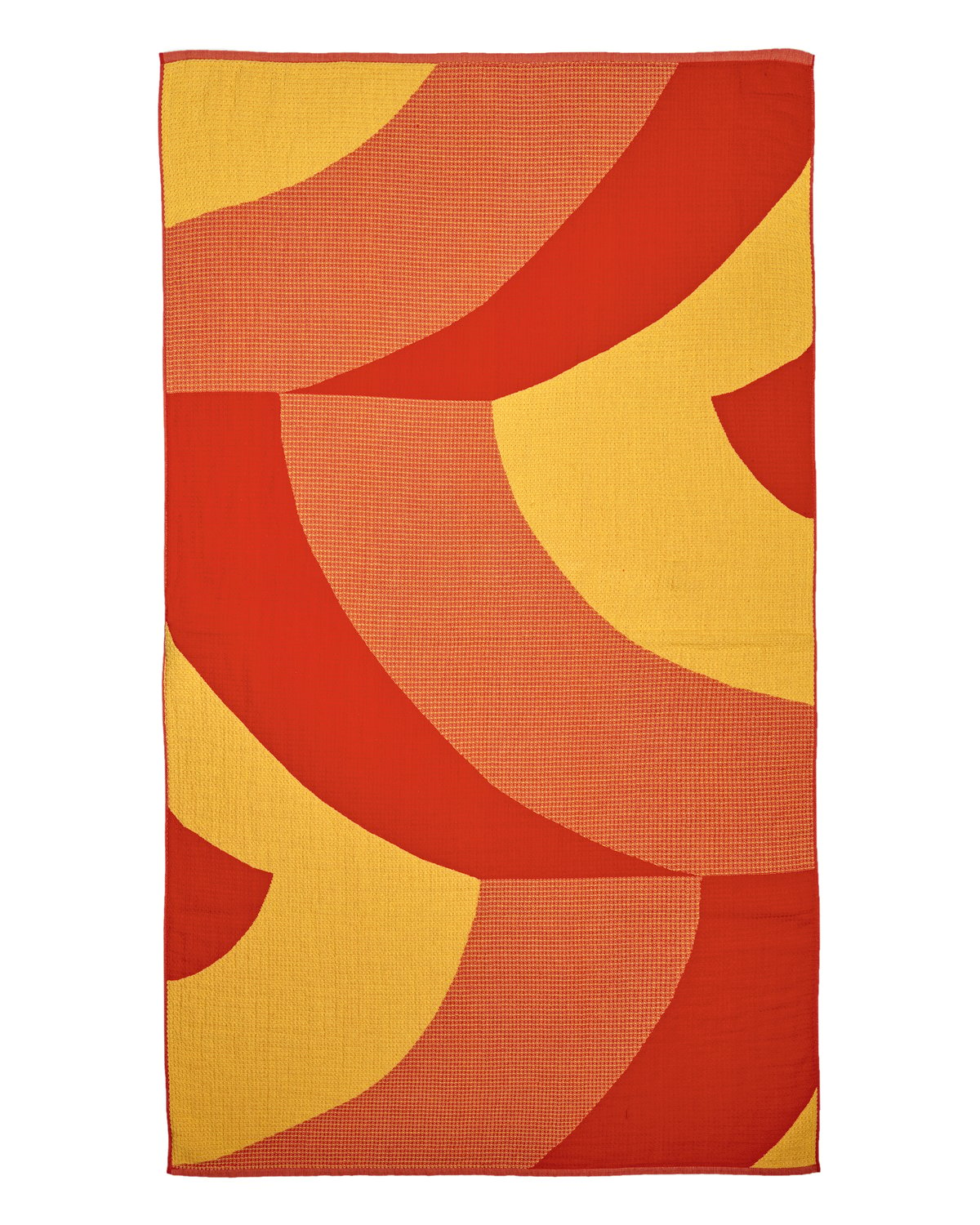 Marimekko Savanni rantapyyhe 100 x 180 cm Punainen-keltainen