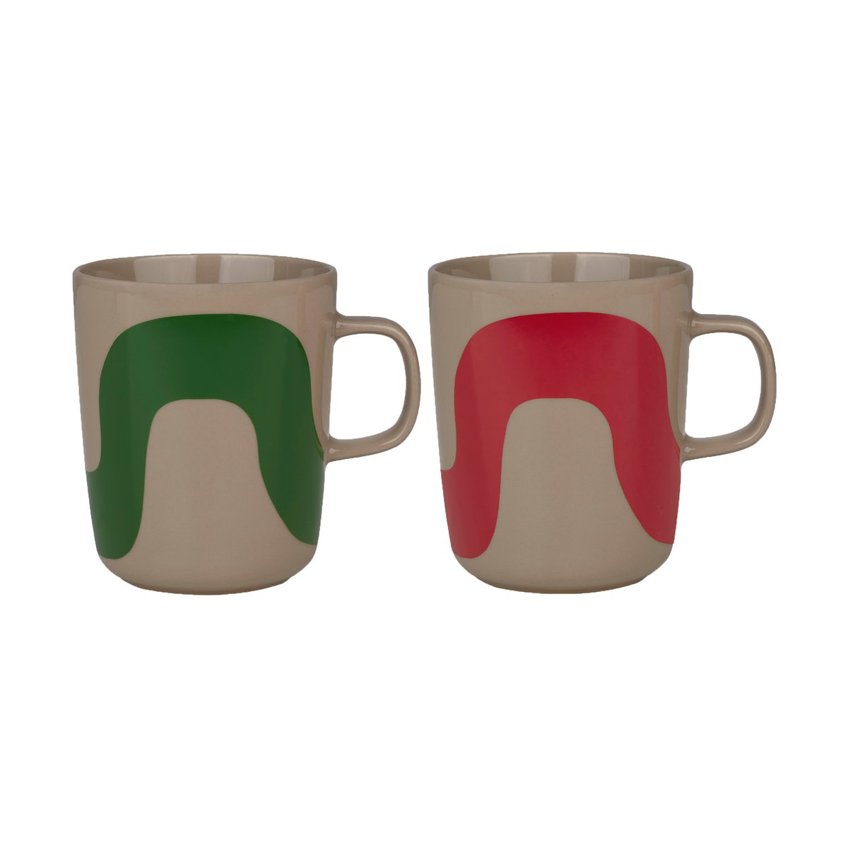 Marimekko Seireeni muki 25 cl 2-pakkaus Terra-green-red