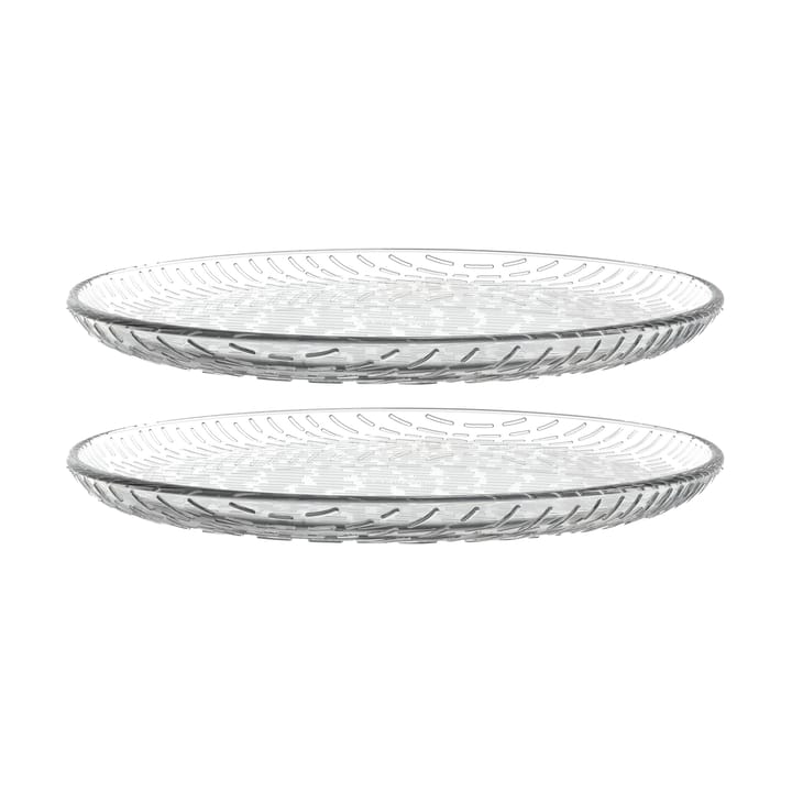 Syksy lautanen lasi Ø17 cm 2 kpl - Clear - Marimekko