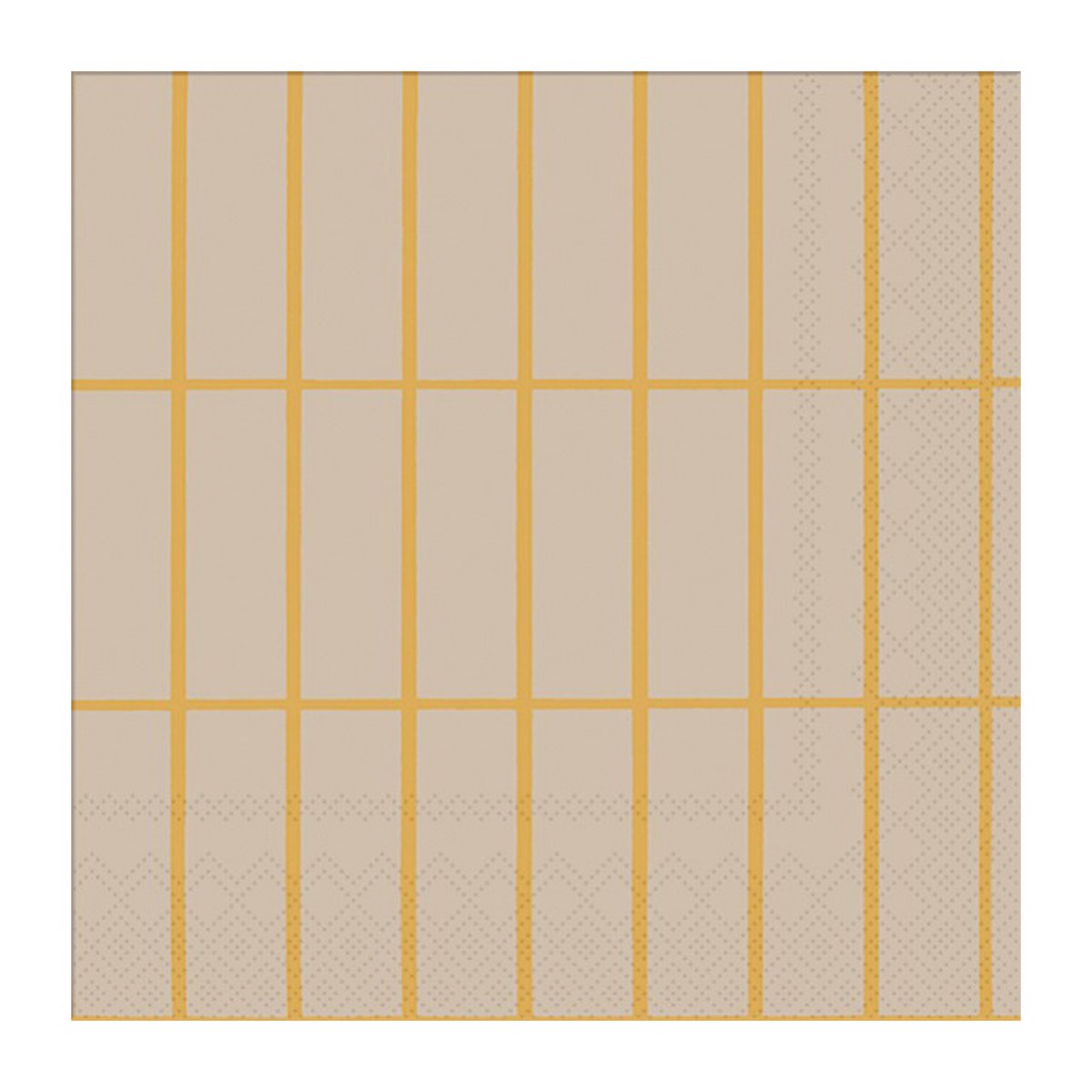 Marimekko Tiiliskivi lautasliina 33 x 33 cm 20 kpl Linen-gold