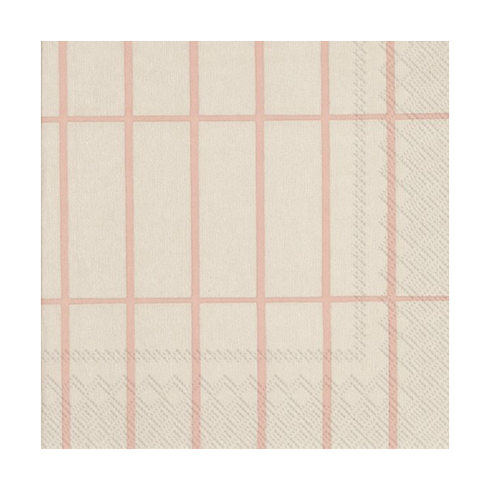 Marimekko Tiiliskivi lautasliina 33 x 33 cm 20 kpl Linen-rose