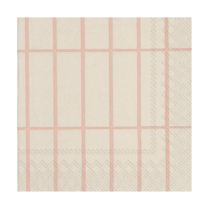 Marimekko Tiiliskivi lautasliina 33 x 33 cm 20-pakkaus Linen-rose