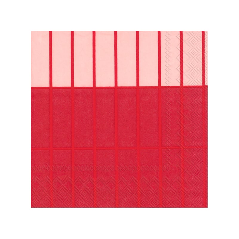 Marimekko Tiiliskivi Raita lautasliina 20-pack Red