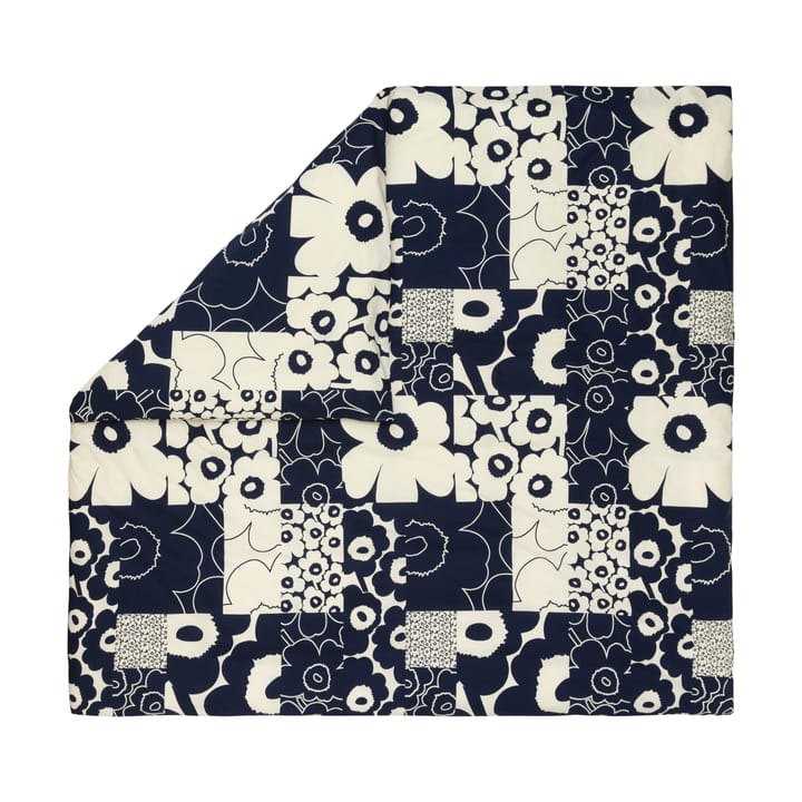 Unikko kollaasi pussilakana 240x220 cm - Off-white-dark blue - Marimekko