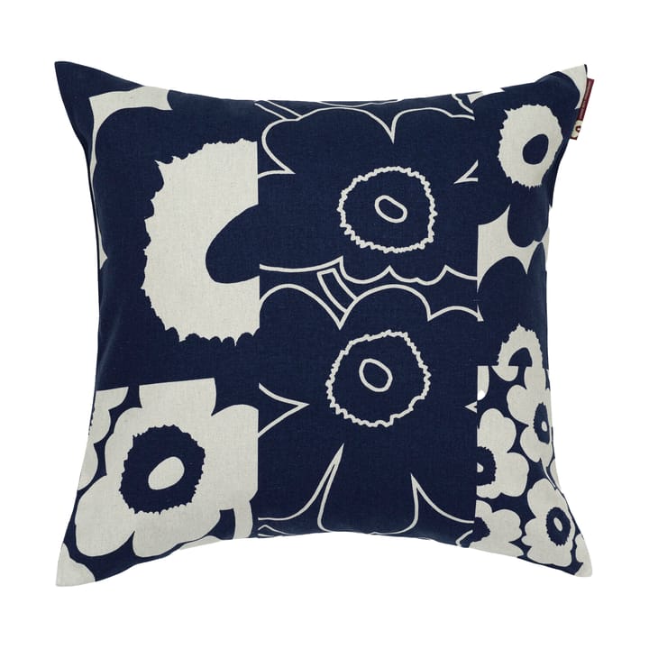 Unikko kollaasi tyynynpäällinen 50x50 cm - Linen-dark blue - Marimekko