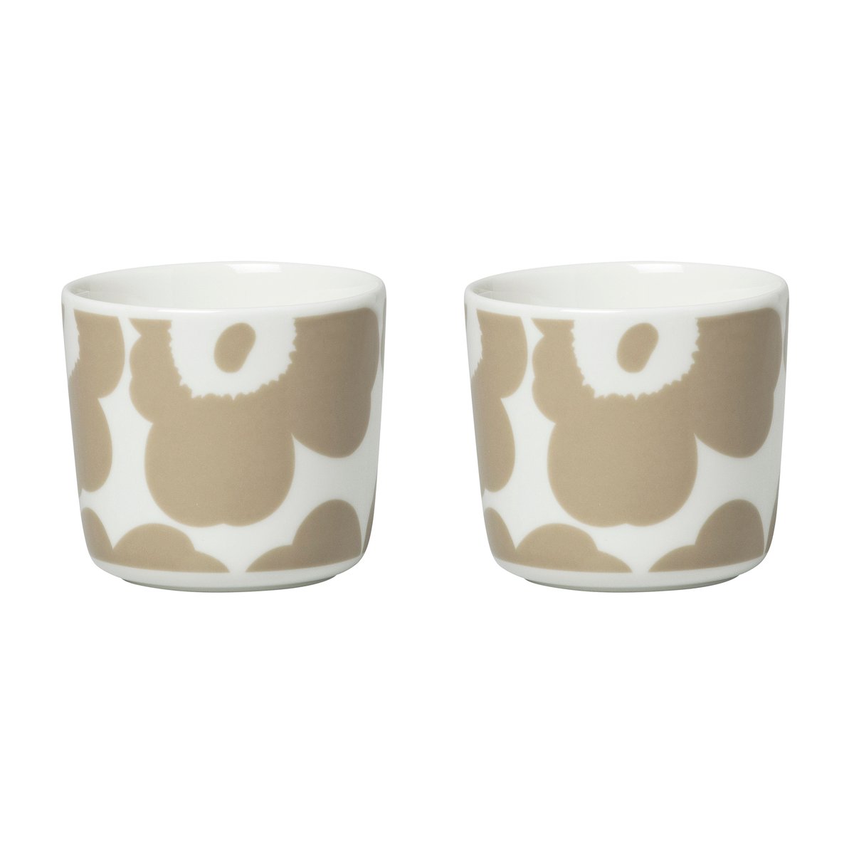 Marimekko Unikko korvaton kahvikuppi 20 cl 2-pakkaus Valkoinen-beige