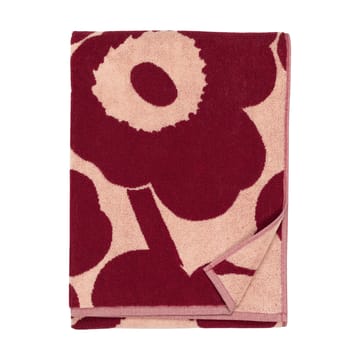 Unikko kylpypyyhe 70 x 150 cm - Pink-dark cherry - Marimekko