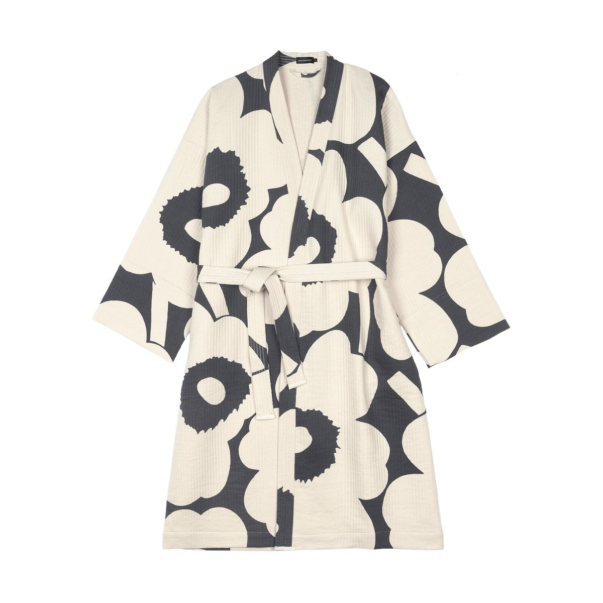 Marimekko Unikko kylpytakki Charcoal-off white L