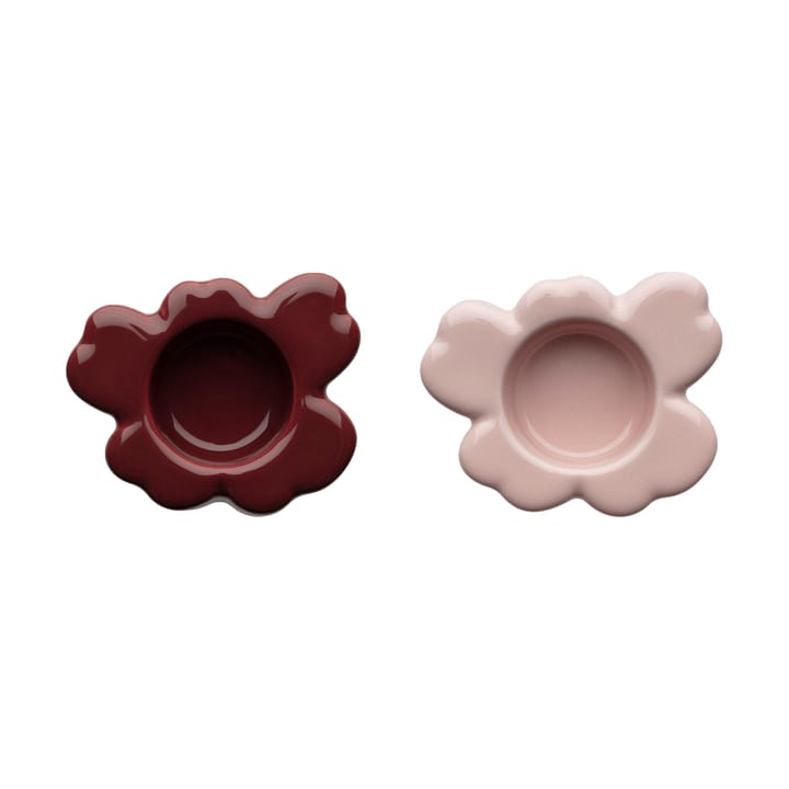 Unikko kynttilälyhty 3x10 cm 2 osaa - Rosy grey-reddish brown - Marimekko