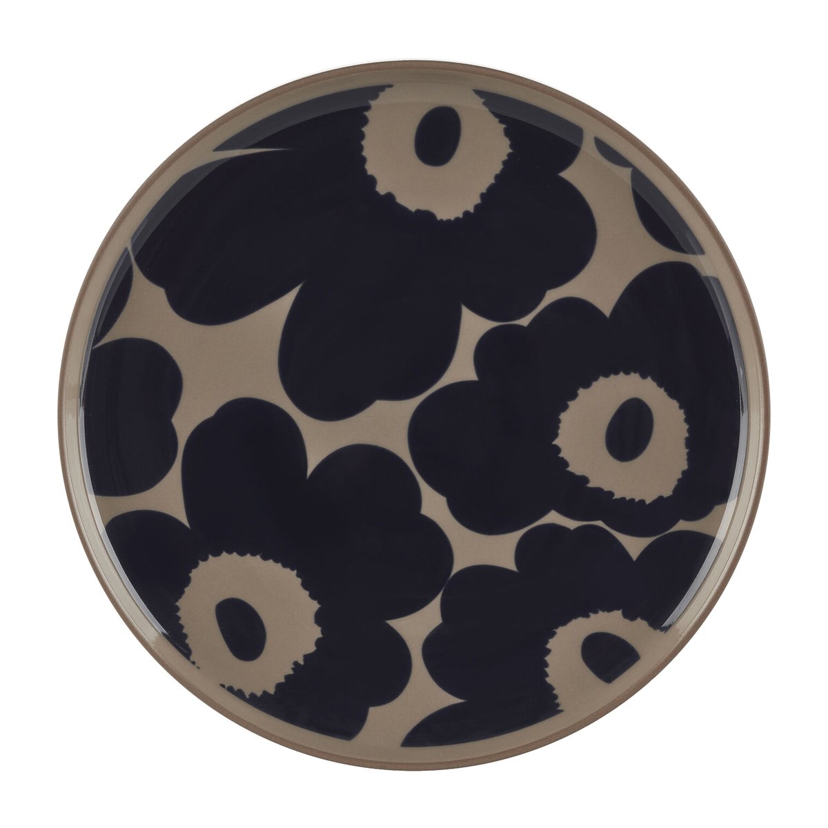 Marimekko Unikko lautanen Ø 20 cm Terra-tummansininen