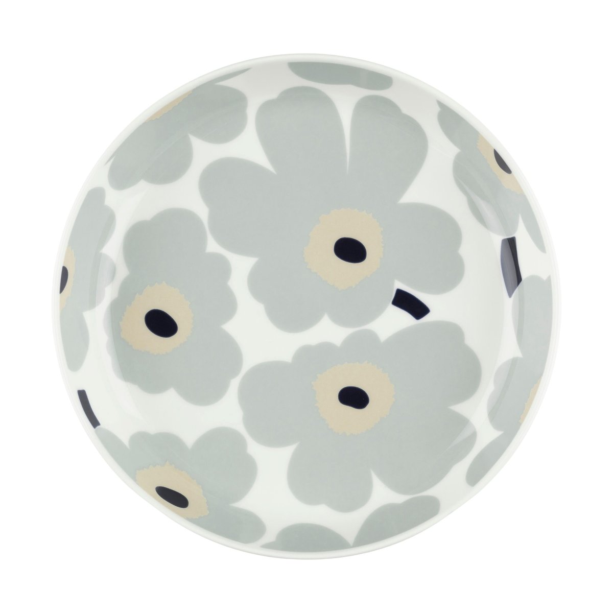 Marimekko Unikko lautanen Ø20,5 cm White-light grey-sand-dark blue