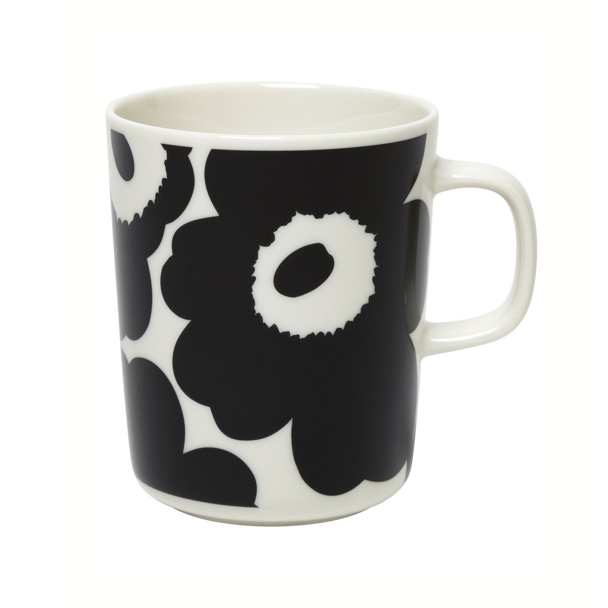 Marimekko Unikko muki 25 cl Valkoinen-musta