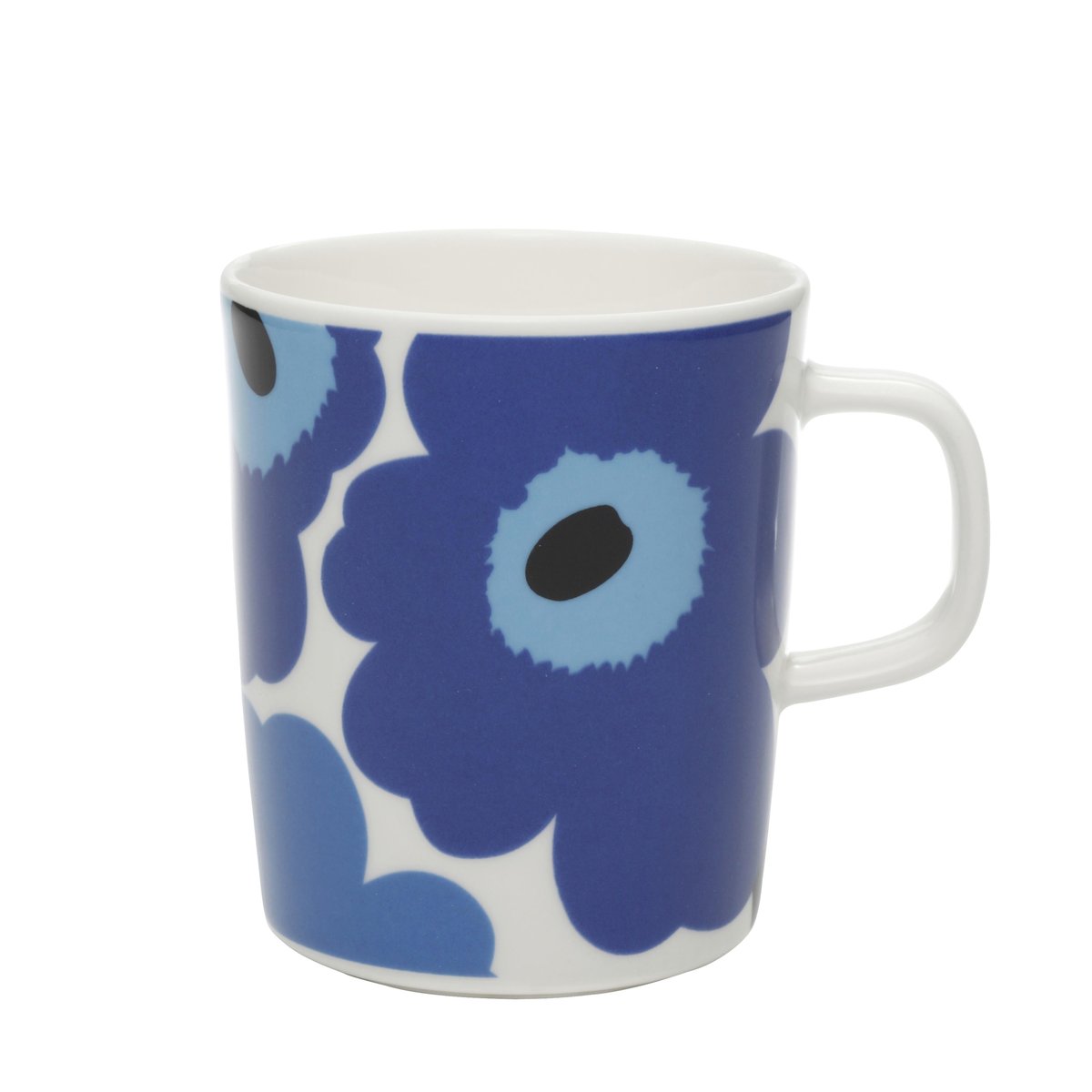 Marimekko Unikko muki 25 cl valkoinen-sininen