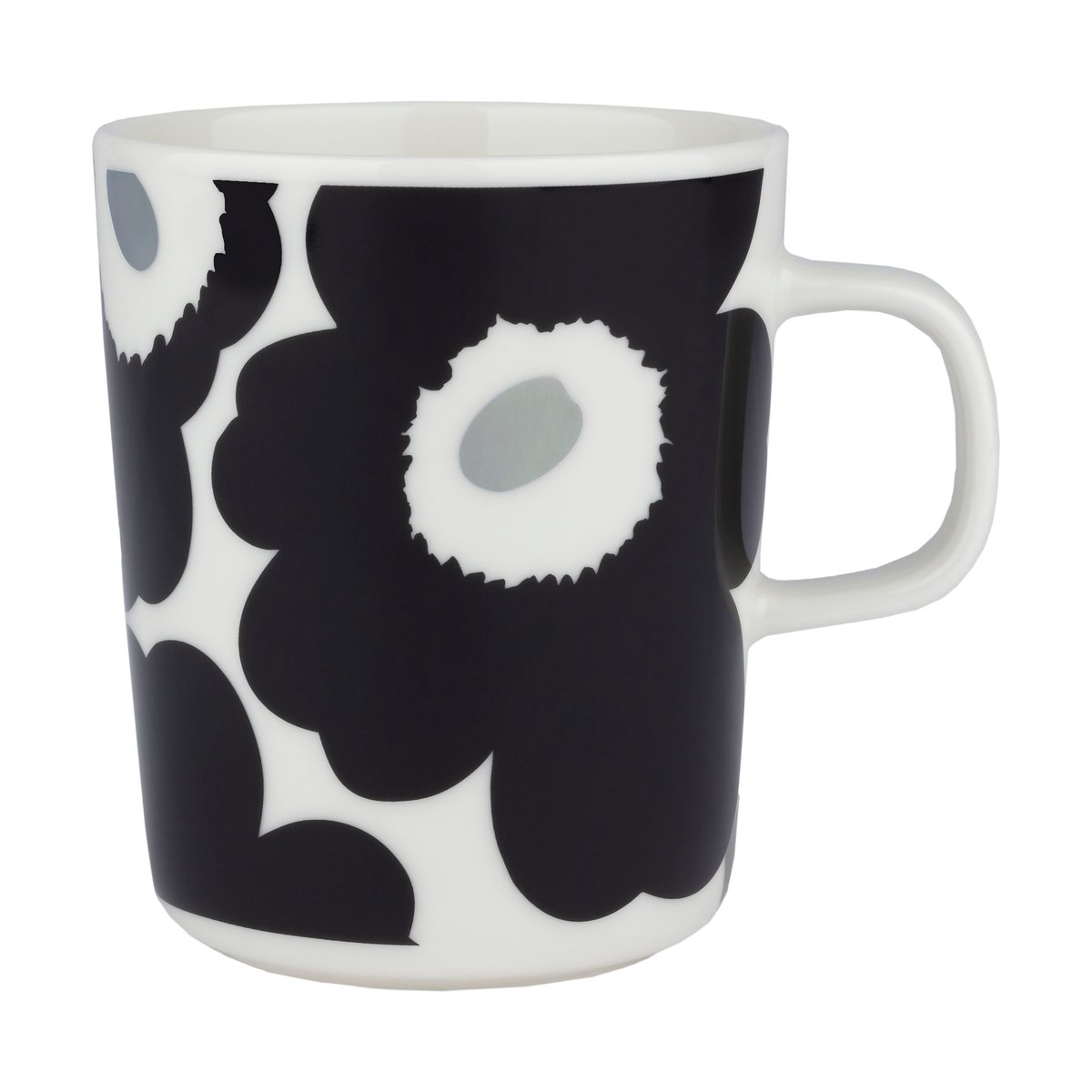 Marimekko Unikko muki 25 cl White-coal-silver