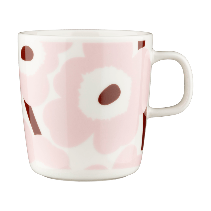 Unikko muki 40 cl - White-light pink-chestnut - Marimekko