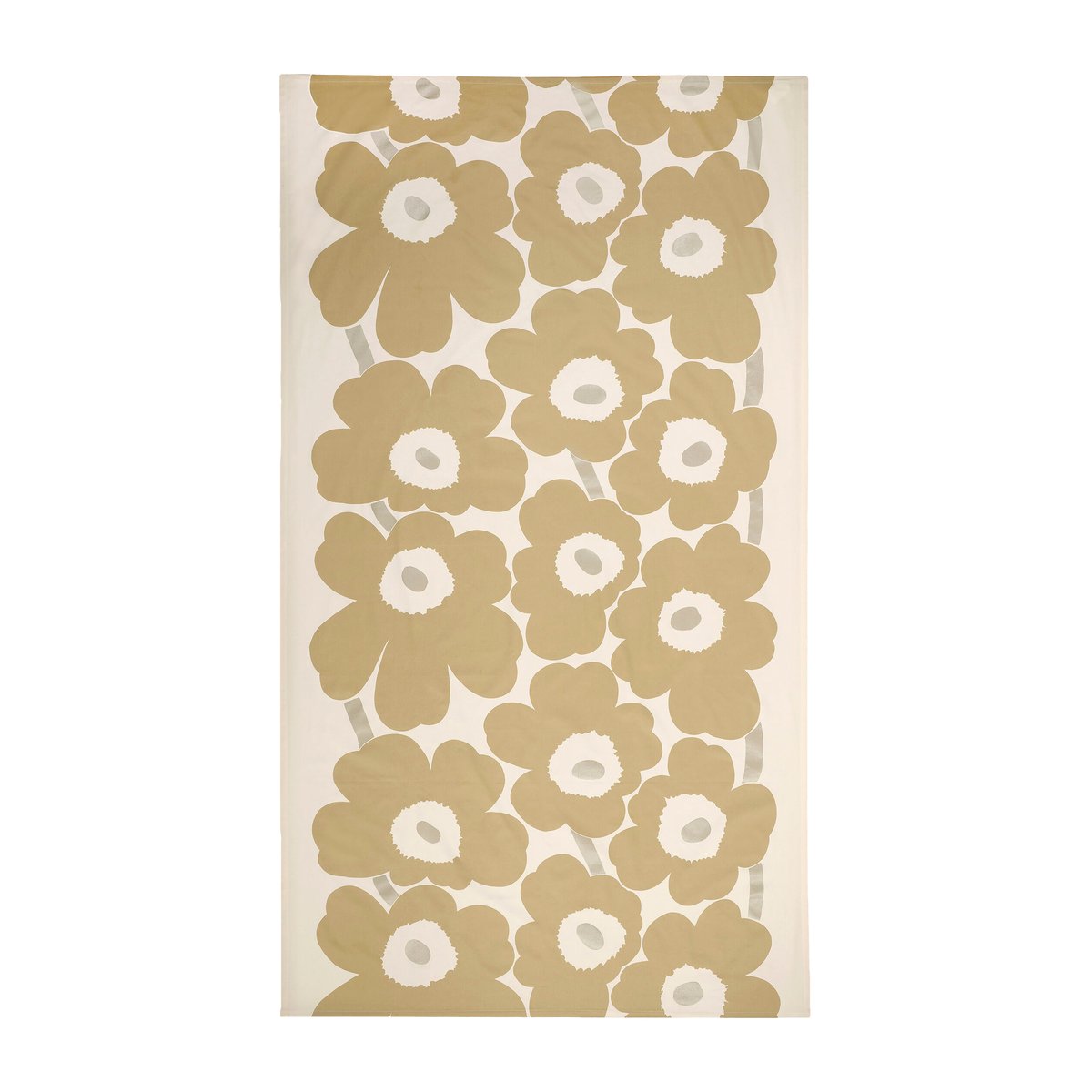 Marimekko Unikko pöytäliina 140 x 250 cm Beige-silver-white