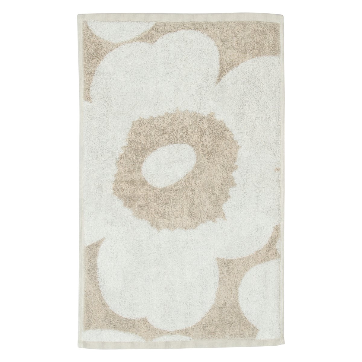 Marimekko Unikko pyyhe beige-valkoinen 30×50 cm