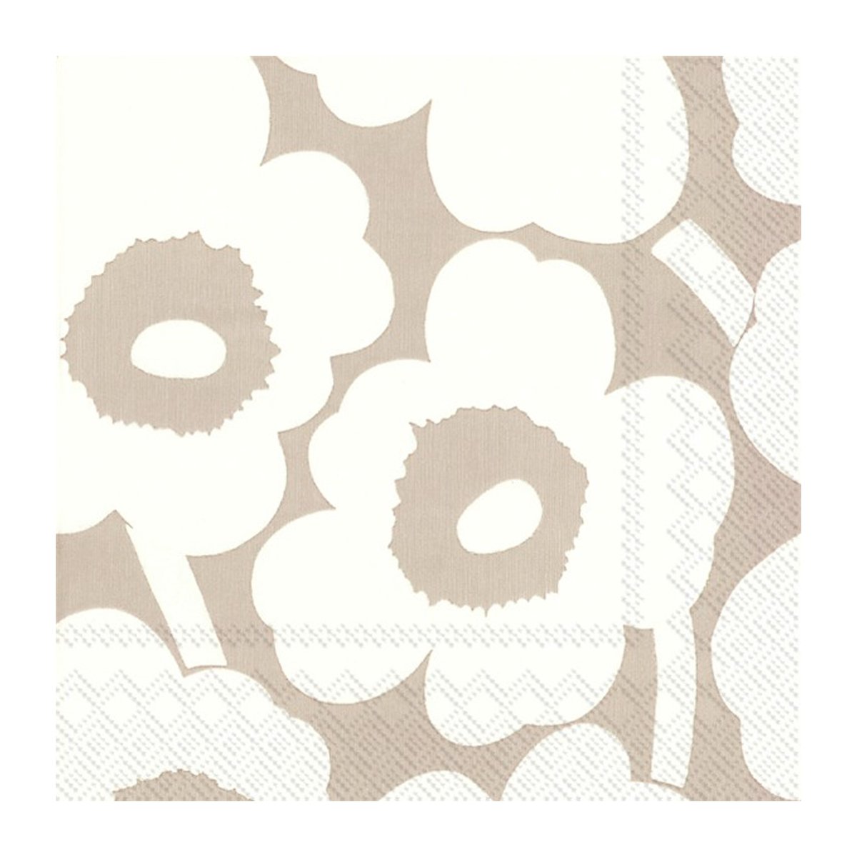 Marimekko Unikko servetti 33×33 cm 20 kpl Linen-cream