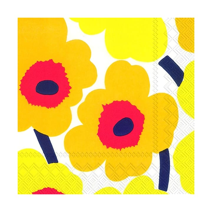 Unikko servetti 33x33 cm 20 kpl, Tumma keltainen Marimekko