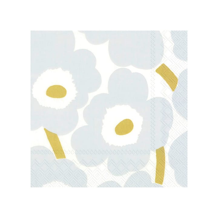 Unikko servetti 33x33 cm 20 kpl - White-silver - Marimekko