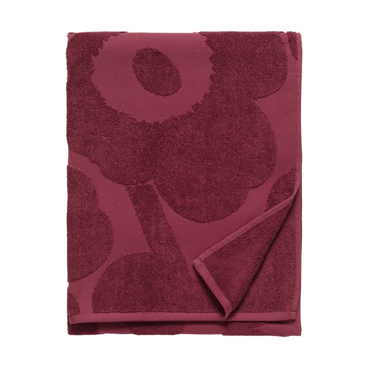 Unikko solid kylpypyyhe 70x150 cm - Dark red - Marimekko