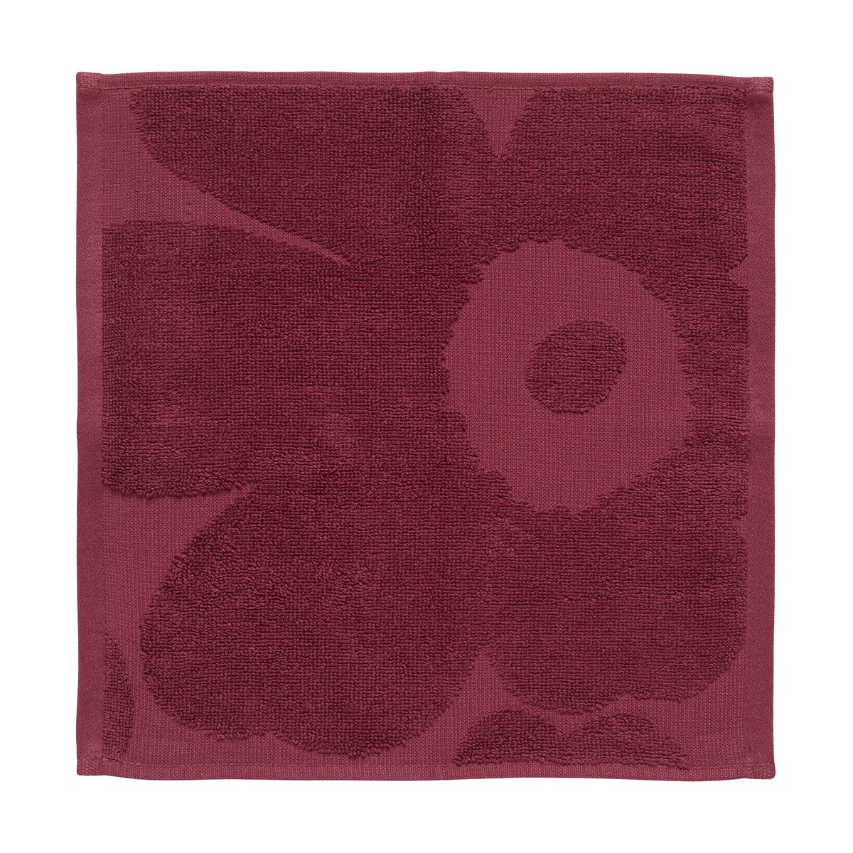 Marimekko Unikko solid mini pyyhe 32×32 cm Dark red