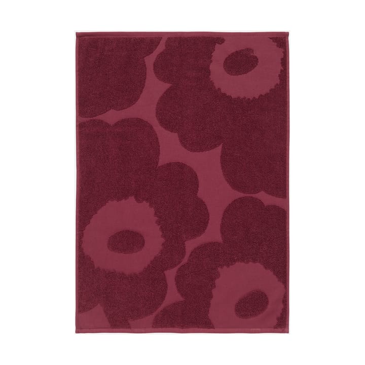 Unikko solid pyyhe 50x70 cm - Dark red - Marimekko