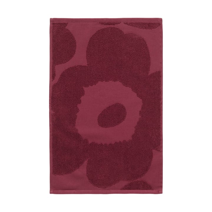 Unikko solid vieraspyyhe 32x50 cm - Dark red - Marimekko