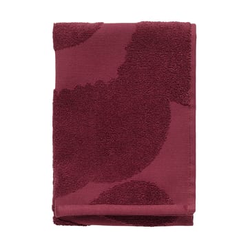 Unikko solid vieraspyyhe 32x50 cm - Dark red - Marimekko