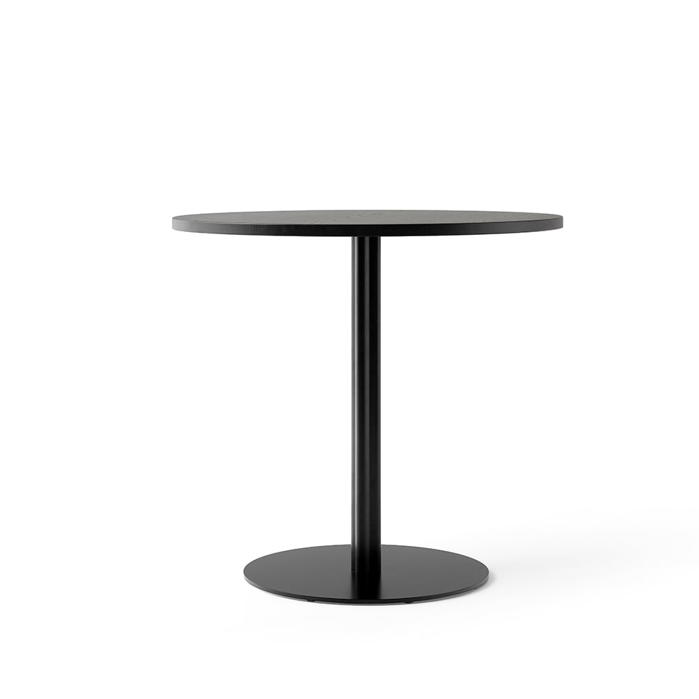 MENU Harbour Column -ruokapöytä Oak black-ø 80 cm-musta runko