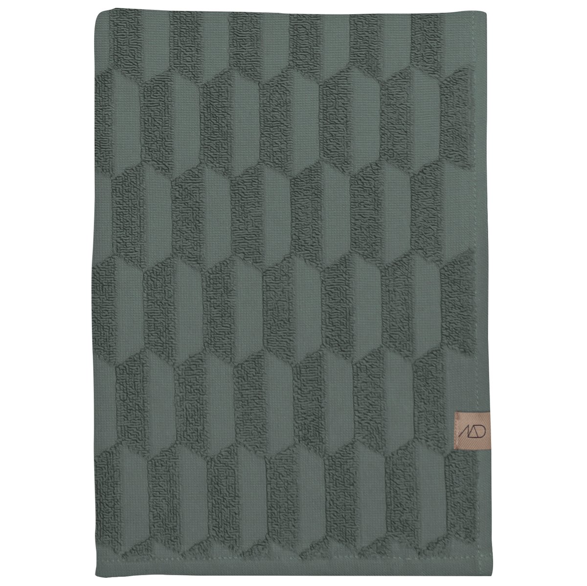 Mette Ditmer Geo kylpypyyhe 70 x 133 cm Pine green