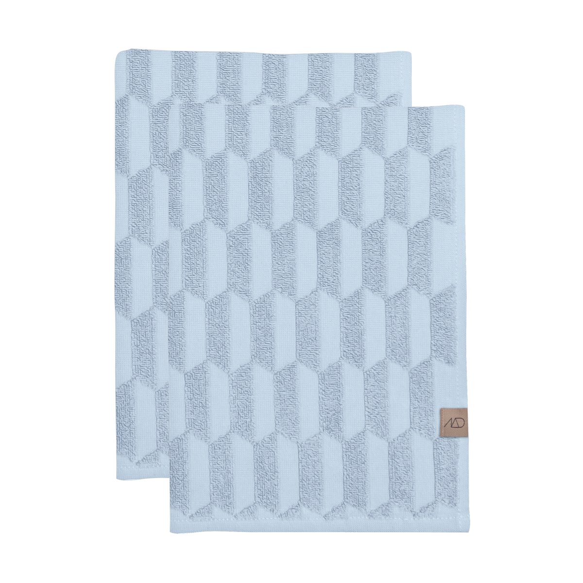 Mette Ditmer Geo vieraspyyhe 2-pakkaus Light Blue