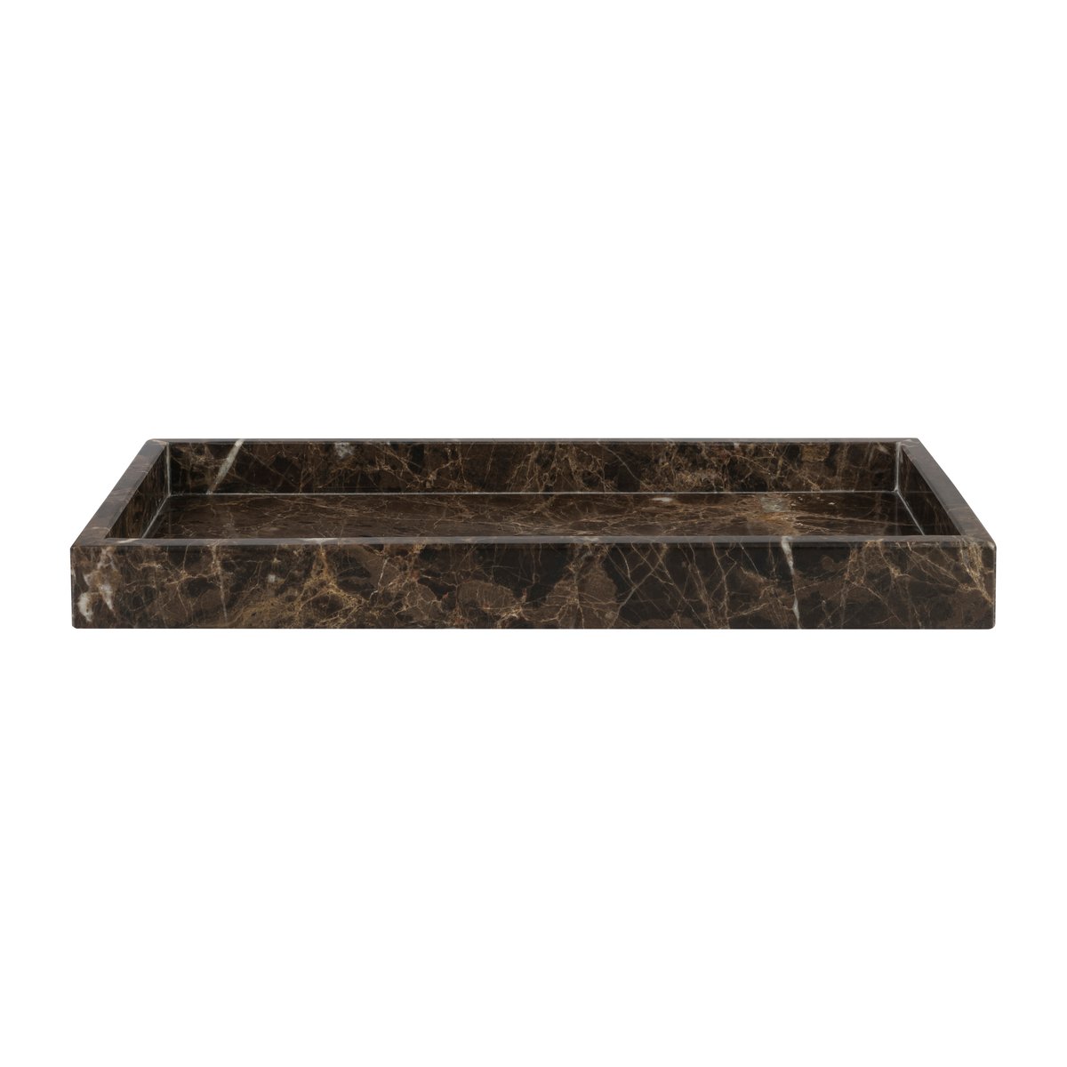 Mette Ditmer Marble koristetarjotin 16 x 31 cm Ruskea