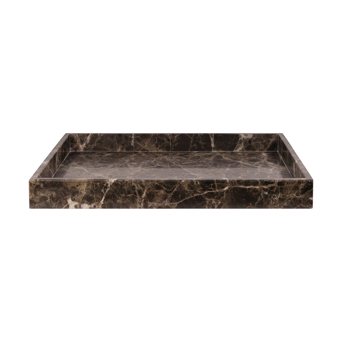 Mette Ditmer Marble koristetarjotin large 30×40 cm Brown