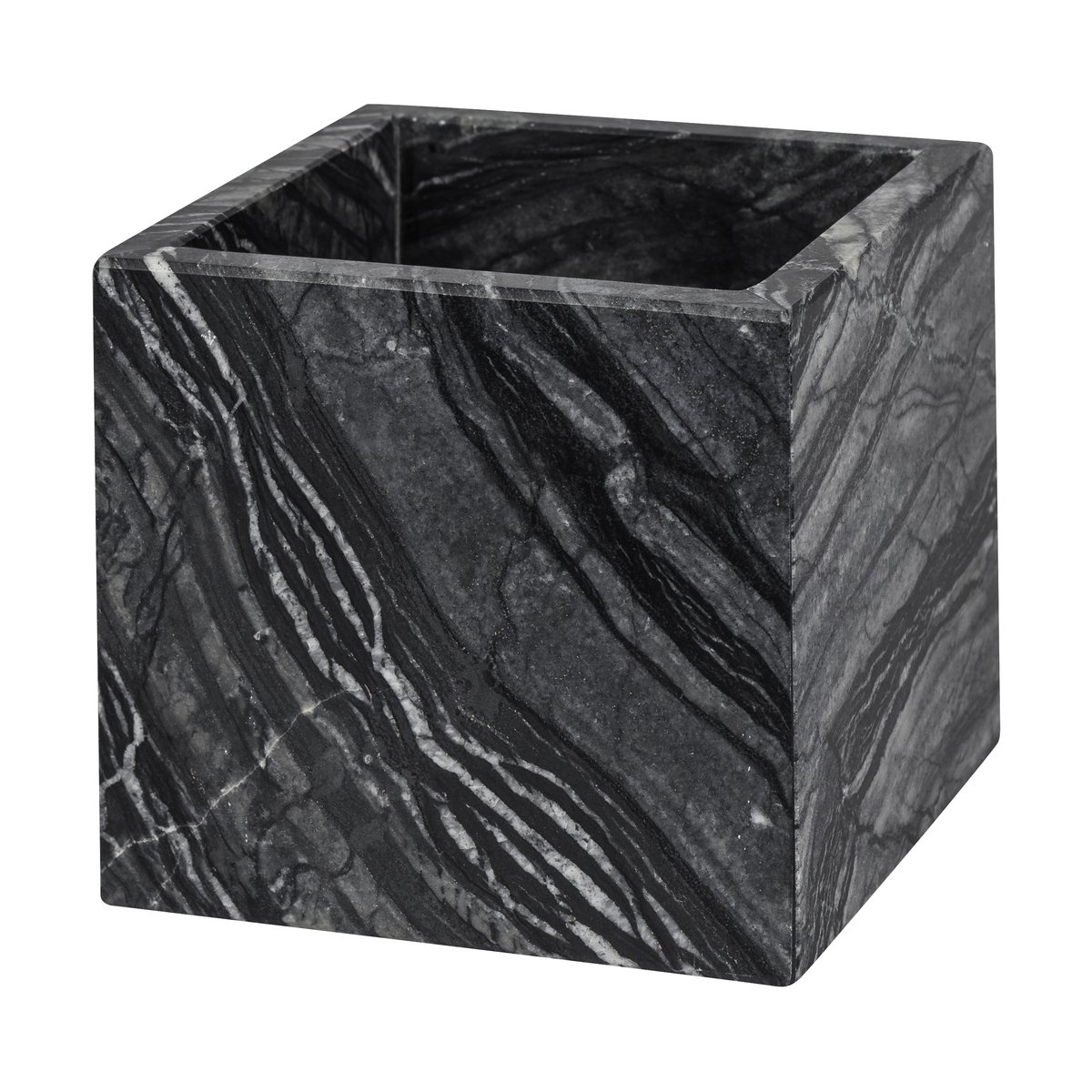 Mette Ditmer Marble kuutio 8,5×8,5 cm Black-grey