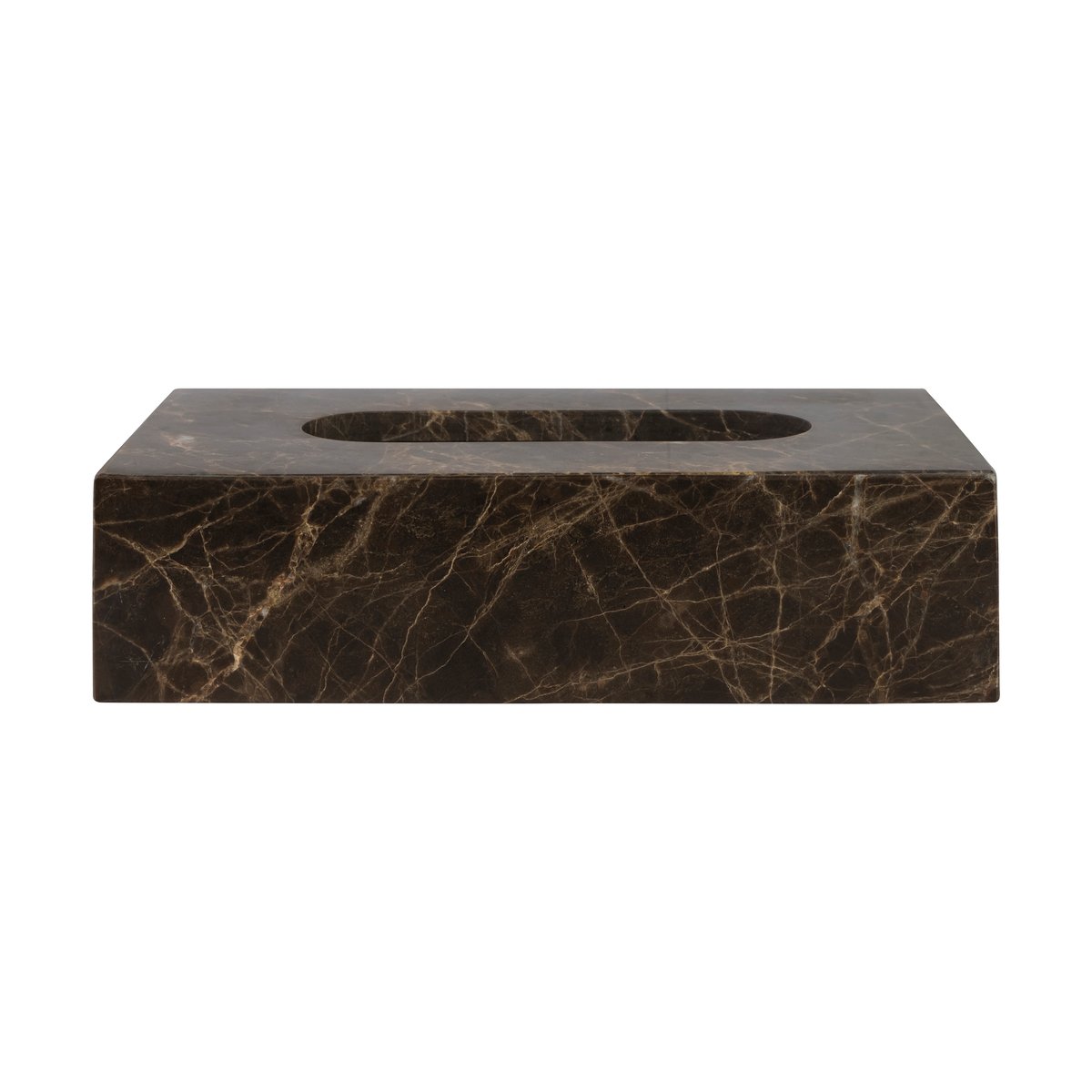 Mette Ditmer Marble nenäliinalaatikko 14×25,5 cm Ruskea