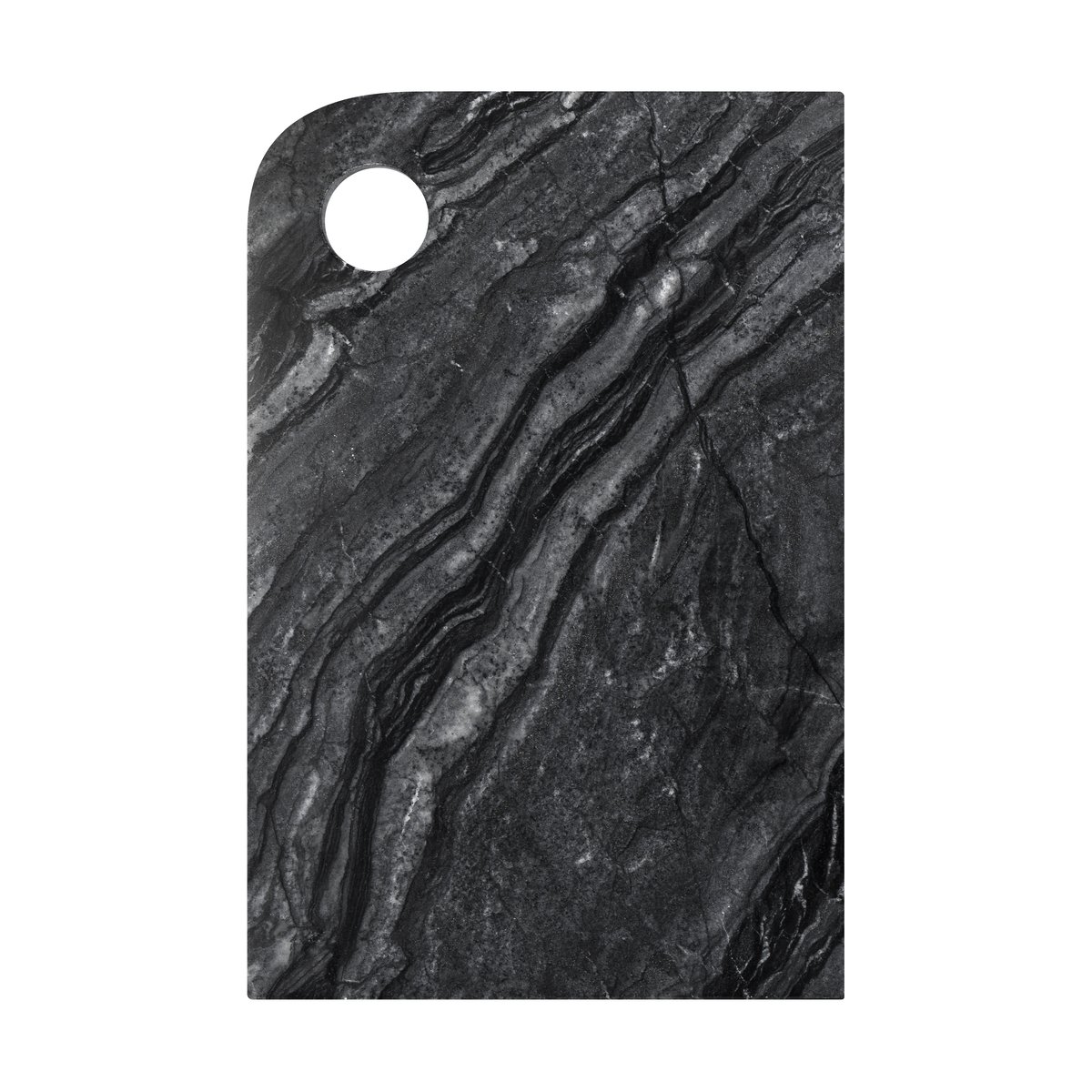 Mette Ditmer Marble tarjotin medium 20×30 cm Black-grey