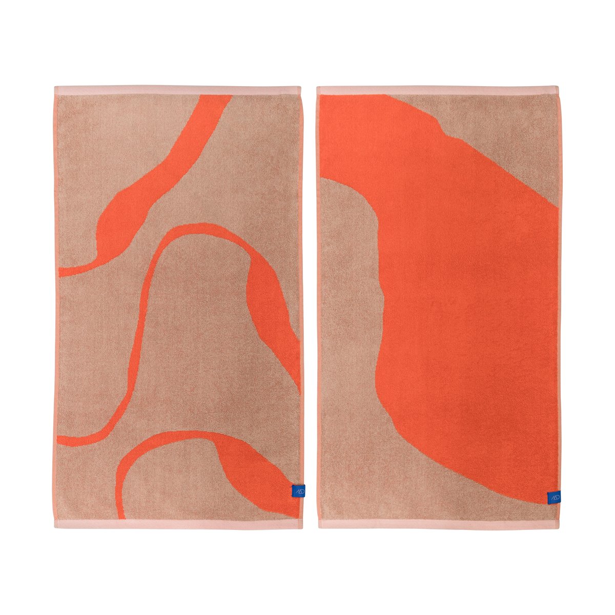 Mette Ditmer Nova Arte pyyhe 50×90 cm 2 kpl Latte-orange