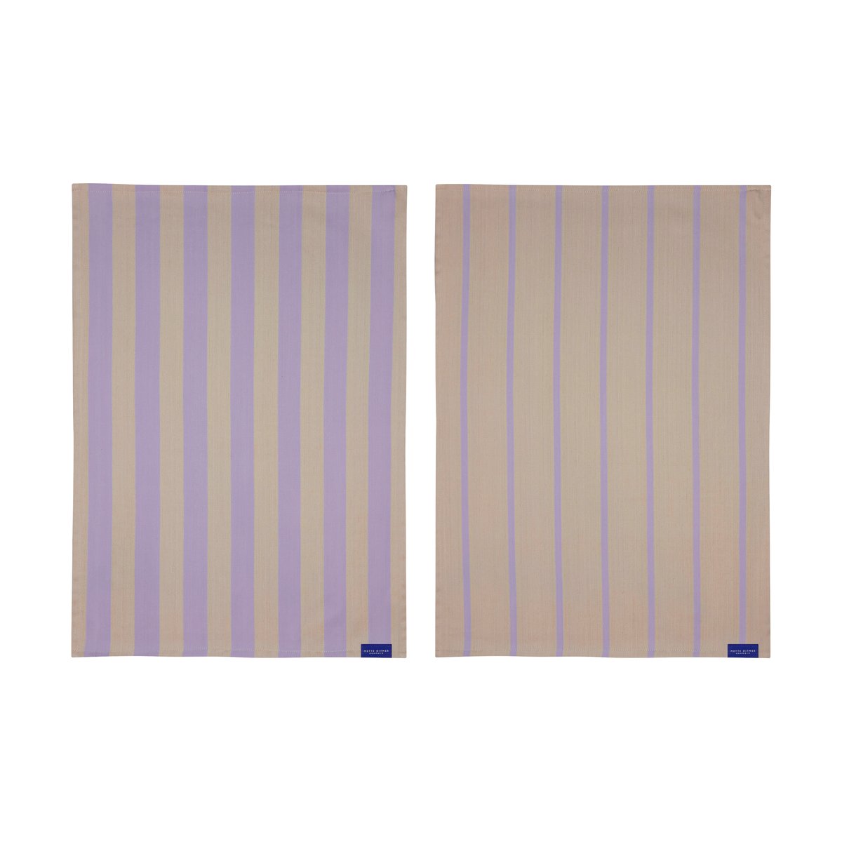 Mette Ditmer Stripes keittiöpyyhe 50×70 cm 2 kpl Sand