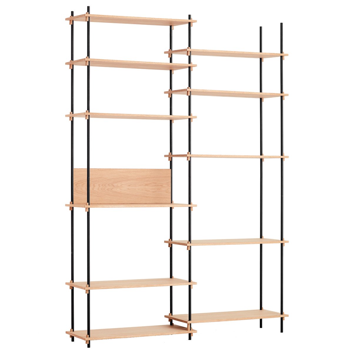 MOEBE Moebe shelving system extra tall double Oak