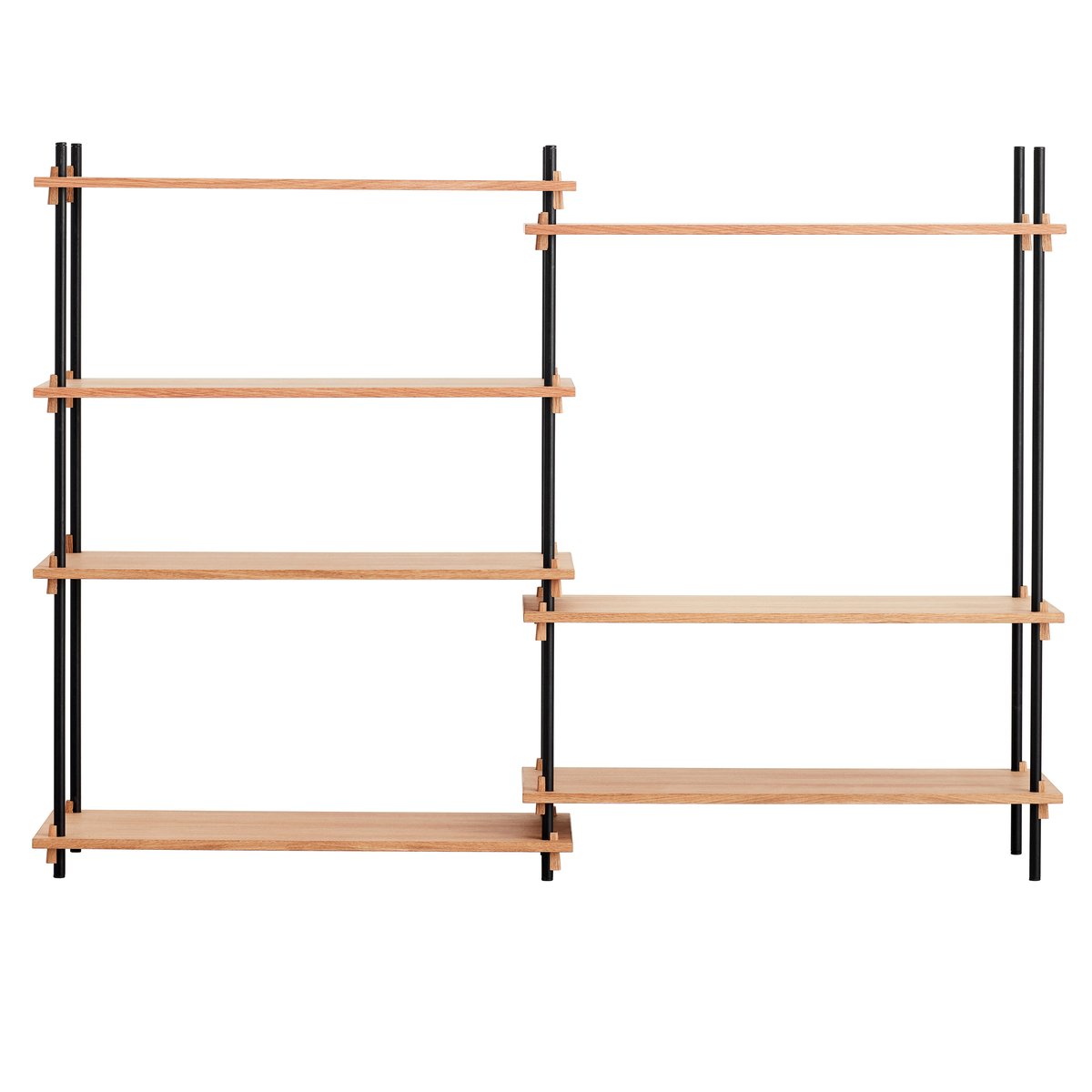 MOEBE Moebe shelving system medium double Oak