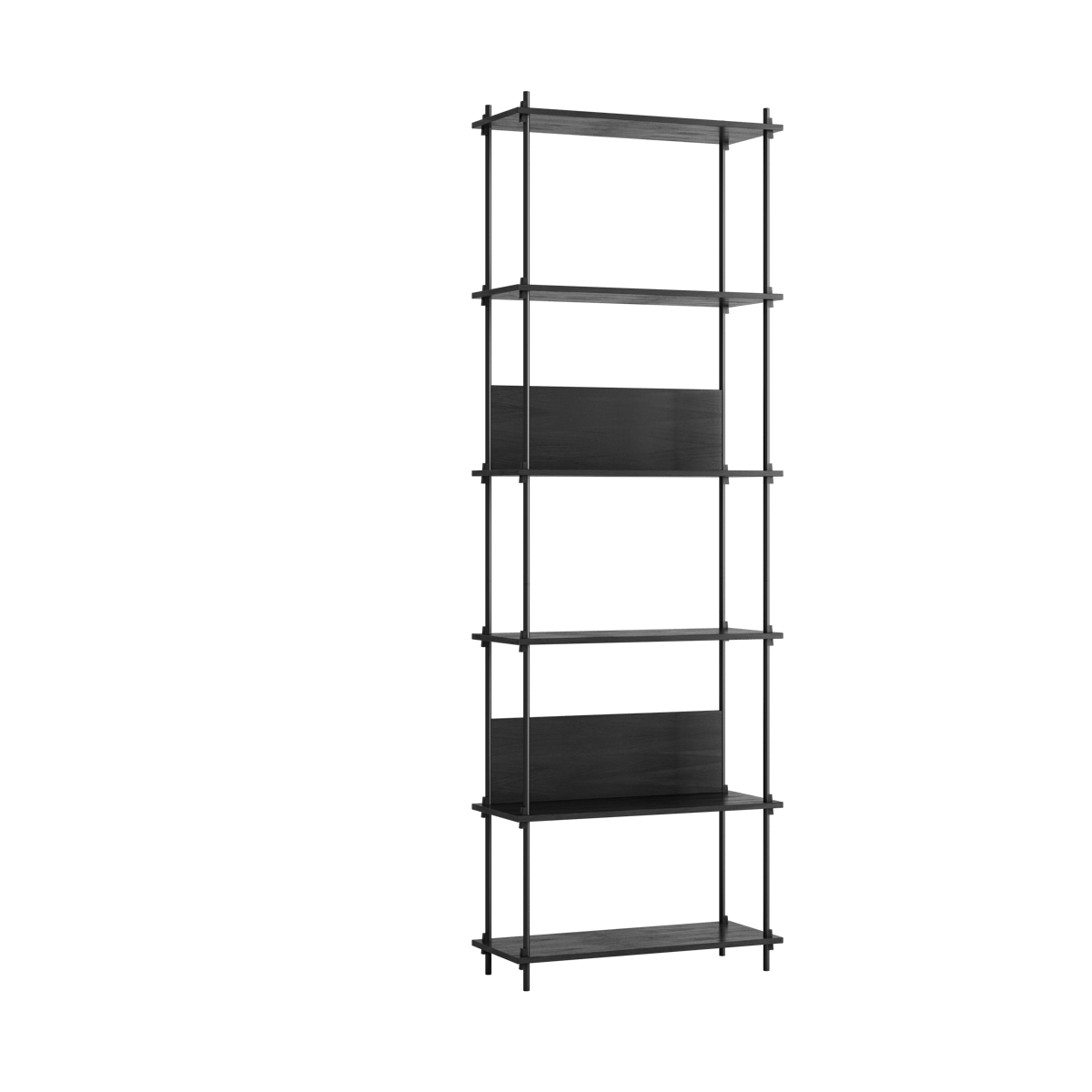 MOEBE Moebe shelving system s.255.1.A Musta